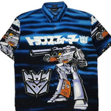 2001 Hasbro Transformers Changes Graphic Hawaiian Shirt - XL Multicoloured Polyester