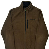 Timberland Fleece Jacket - Large Brown Polyester