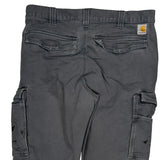 Carhartt Cargo Trousers - 34W 30L Grey Cotton