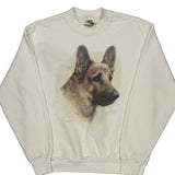 Fruit Of The Loom Sweatshirt - Medium Cream Cotton Blend