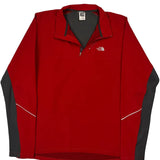 The North Face 1/4 Zip - XL Gray Polyester