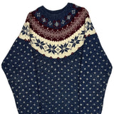 Northern Reflections Christmas Sweater - Small Burgundy Cotton Blend