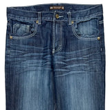 Mark & Dutch Contrast Stitch Jeans - 34W 31L Dark Wash Cotton