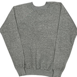 Blank Unbranded Sweatshirt - Medium Grey Cotton Blend