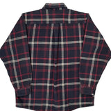 Carhartt Checked Flannel Shirt - Large Navy Cotton