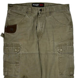 Wrangler Cargo Pants - 36W 32L Khaki Cotton