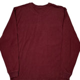 Carhartt Long Sleeve T-Shirt - Large Burgundy Cotton