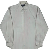 Ralph Lauren Striped Shirt - Large Pink Cotton