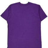 Blank Fruit Of The Loom Single Stitch T-Shirt - XL Purple Cotton