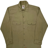 Dickies Shirt - Medium Khaki Polyester Blend