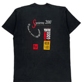 System 200 Fruit Of The Loom Graphic T-Shirt - XL Black Cotton
