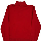 Polo By Ralph Lauren 1/4 Zip - Large Red Cotton