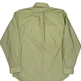 Blake Ralph Lauren Checked Shirt - Large Yellow Cotton