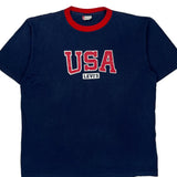 USA Levis Graphic T-Shirt - Large Blue Cotton