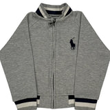 Age 3 Polo By Ralph Lauren Track Jacket - 2XS Gray Cotton Blend