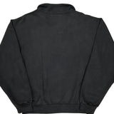 Timberland Collared 1/4 Zip - Medium Black Cotton Blend
