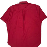 Tommy Hilfiger Short Sleeve Shirt - XL Red Cotton