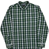 Tommy Hilfiger Checked Shirt - Large Green Cotton