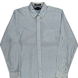 Tommy Hilfiger Checked Shirt - Medium Blue Cotton