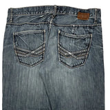 Bke Wide Leg Jeans - 36W 31L Dark Wash Cotton