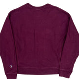Reverse Weave Champion Spellout Sweatshirt - Large Purple Cotton