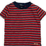 Age 2 Polo By Ralph Lauren Striped T-Shirt - 2XS Red Cotton
