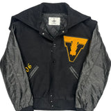Stenberg Holloway College Varsity Jacket - Medium Black Leather