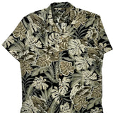 George Floral Hawaiian Shirt - Large Brown Cotton