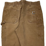 Carhartt Double Knee Carpenter Trousers - 37W 30L Brown Cotton