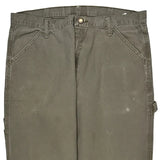 Wrangler Carpenter Trousers - 36W 34L Grey Cotton