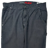 Dickies Carpenter Trousers - 34W 30L Grey Cotton Blend