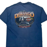 Harley Davidson Graphic T-Shirt - 2XL Blue Cotton