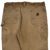 Carhartt Double Knee Carpenter Pants - 40W 32L Brown Cotton