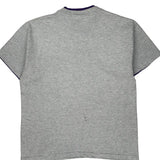 Anvil Single Stitch T-Shirt - Large Grey Cotton