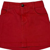 Age 7 Tommy Hilfiger Mini Skirt - Small Red Cotton