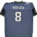 Seahawks Reebok Nfl Football Jersey - 2XL Gray Polyester