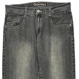 Southpole Wide Leg Jeans - 36W 29L Gray Cotton