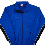 Reebok Windbreaker - Large Blue Polyester