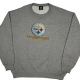 Pittsburgh Steelers Nfl Football Sweatshirt - XL Grey Cotton Blend