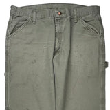 Dickies Carpenter Trousers - 36W 34L Grey Cotton