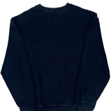 90S Blank D.A.C Athletic Club Striped Sweatshirt - Large Navy Cotton Blend