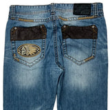 Black Hip Hop Jeans - 32W 32L Blue Cotton Blend