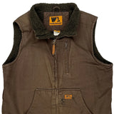 Wl Workwear Vest - Large Brown Cotton