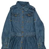 Age 8 Polo By Ralph Lauren Dress - Small Blue Denim