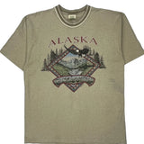 Prairie Mountain Single Stitch T-Shirt - XL Beige Cotton
