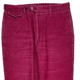 Chaps Ralph Lauren Cord Trousers - 34″ Waist Red Corduroy