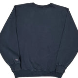 Champion Spellout Sweatshirt - Large Navy Cotton