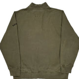 Nautica Collared Sweatshirt - XL Green Cotton