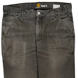 Carhartt Carpenter Trousers - 31W 28L Grey Cotton