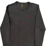 Polo By Ralph Lauren Long Sleeve T-Shirt - Large Gray Cotton